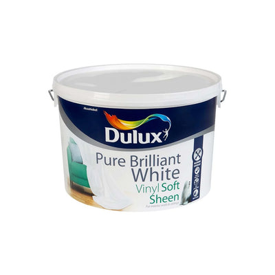 DULUX SOFT SHEEN PURE BRILLIANT WHITE 10L - Dynamite Hardware