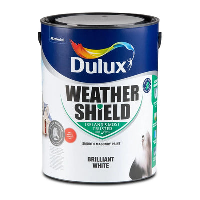 DULUX WEATHERSHIELD BRILLIANT WHITE 5L - Dynamite Hardware