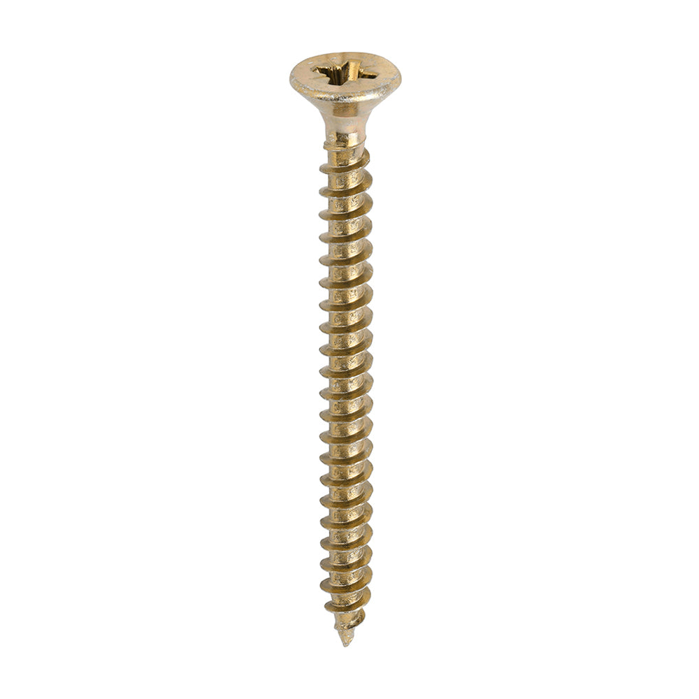 6.0 x 70 Solo Chipboard & Woodscrews - PZ - Double Countersunk - Yellow