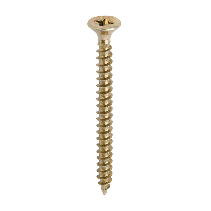 6.0 x 70 Solo Chipboard & Woodscrews - PZ - Double Countersunk - Yellow