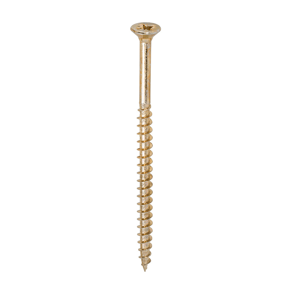 6.0 x 100 Solo Chipboard & Woodscrews - PZ - Double Countersunk - Yellow