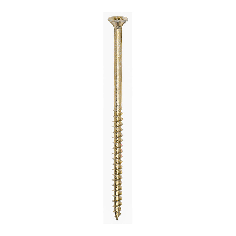 6.0 x 120 Solo Chipboard & Woodscrews - PZ - Double Countersunk - Yellow