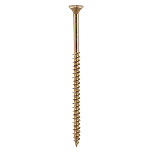 6.0 x 200 Solo Chipboard & Woodscrews - PZ - Double Countersunk - Yellow