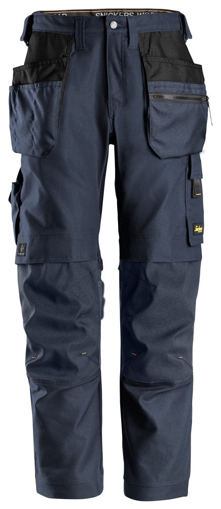 Snickers - Navy AW Stretch Work Trousers + Holster Pockets (6224) - Dynamite Hardware