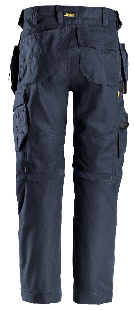 Snickers - Navy AW Stretch Work Trousers + Holster Pockets (6224) - Dynamite Hardware