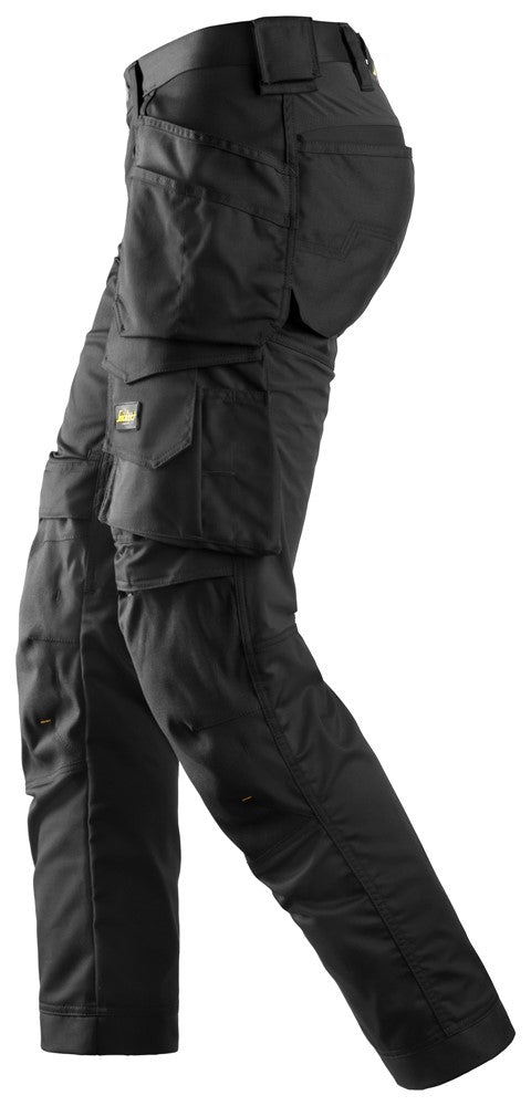Snickers Black, Stretch Trousers Holster Pockets (6241) - Dynamite Hardware