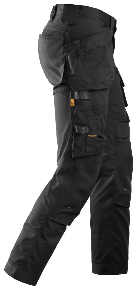 Snickers Black, Stretch Trousers Holster Pockets (6241) - Dynamite Hardware