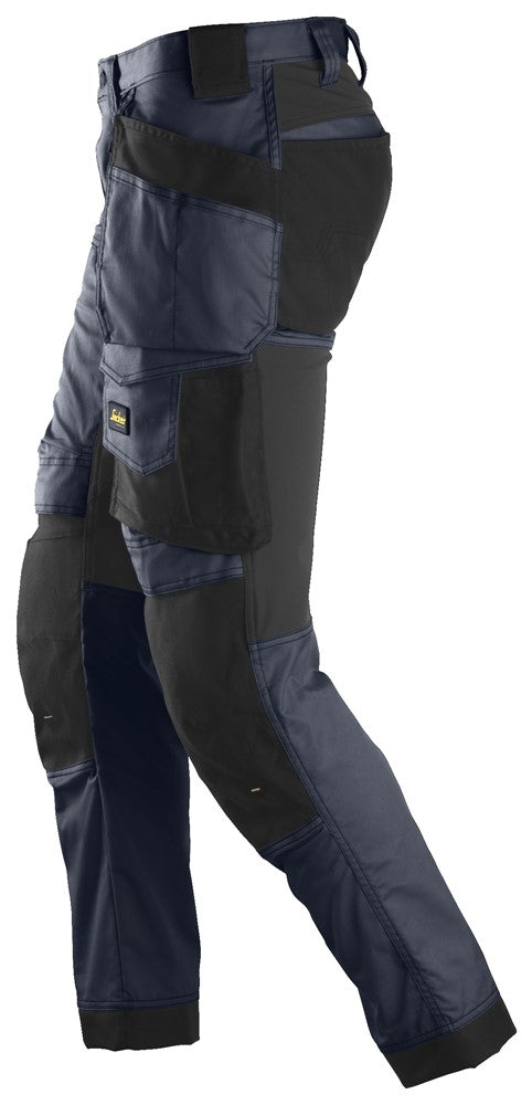 Snickers Navy, Stretch Trousers Holster Pockets (6241) - Dynamite Hardware
