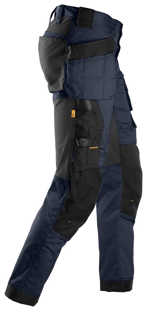 Snickers Navy, Stretch Trousers Holster Pockets (6241) - Dynamite Hardware