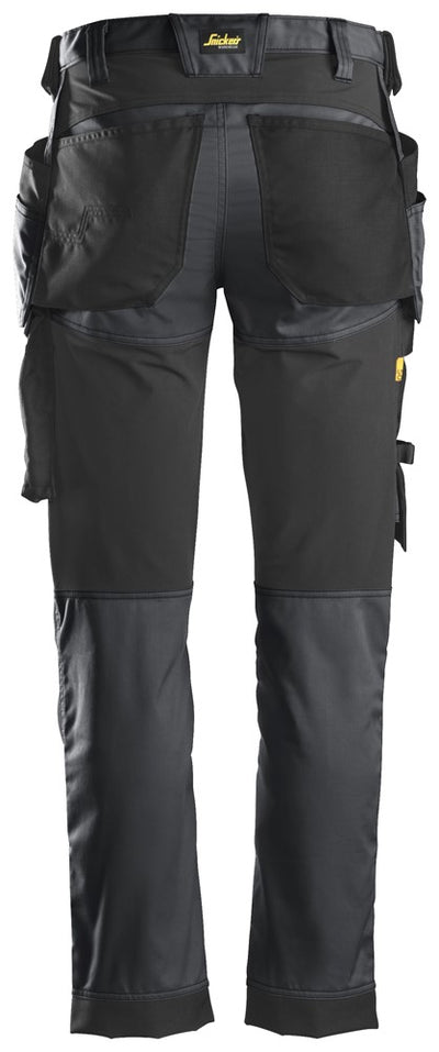 Snickers Steel Grey, Stretch Trousers Holster Pockets (6241) - Dynamite Hardware
