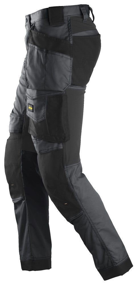 Snickers Steel Grey, Stretch Trousers Holster Pockets (6241) - Dynamite Hardware