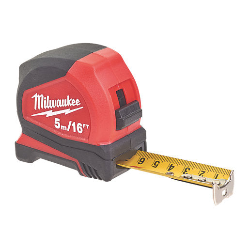 MILWAUKEE PRO COMPACT 5M TAPE MEASURE - Dynamite Hardware