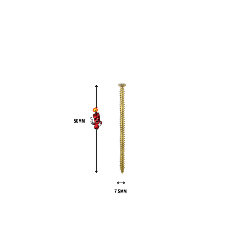 Multi-Fix Concrete Screw 7.5 x 50 (100 PER BOX)