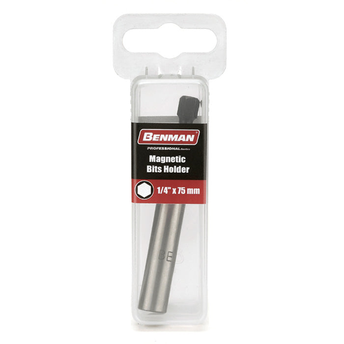 74146 MAGNETIC BIT HOLDER, STAINLESS STEEL,10 X 60MM BENMAN