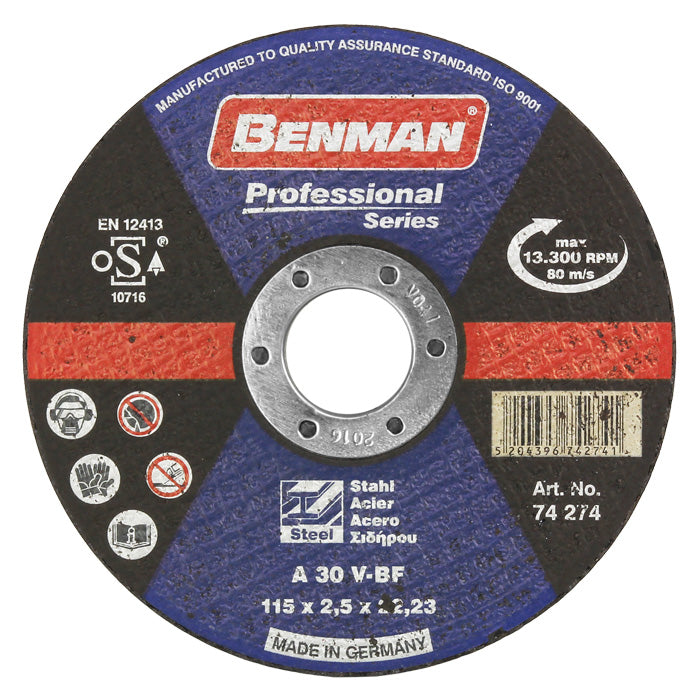 74277 CUTTING DISK, FOR STEEL, PROFESSIONAL BENMAN, 230×3.0MM