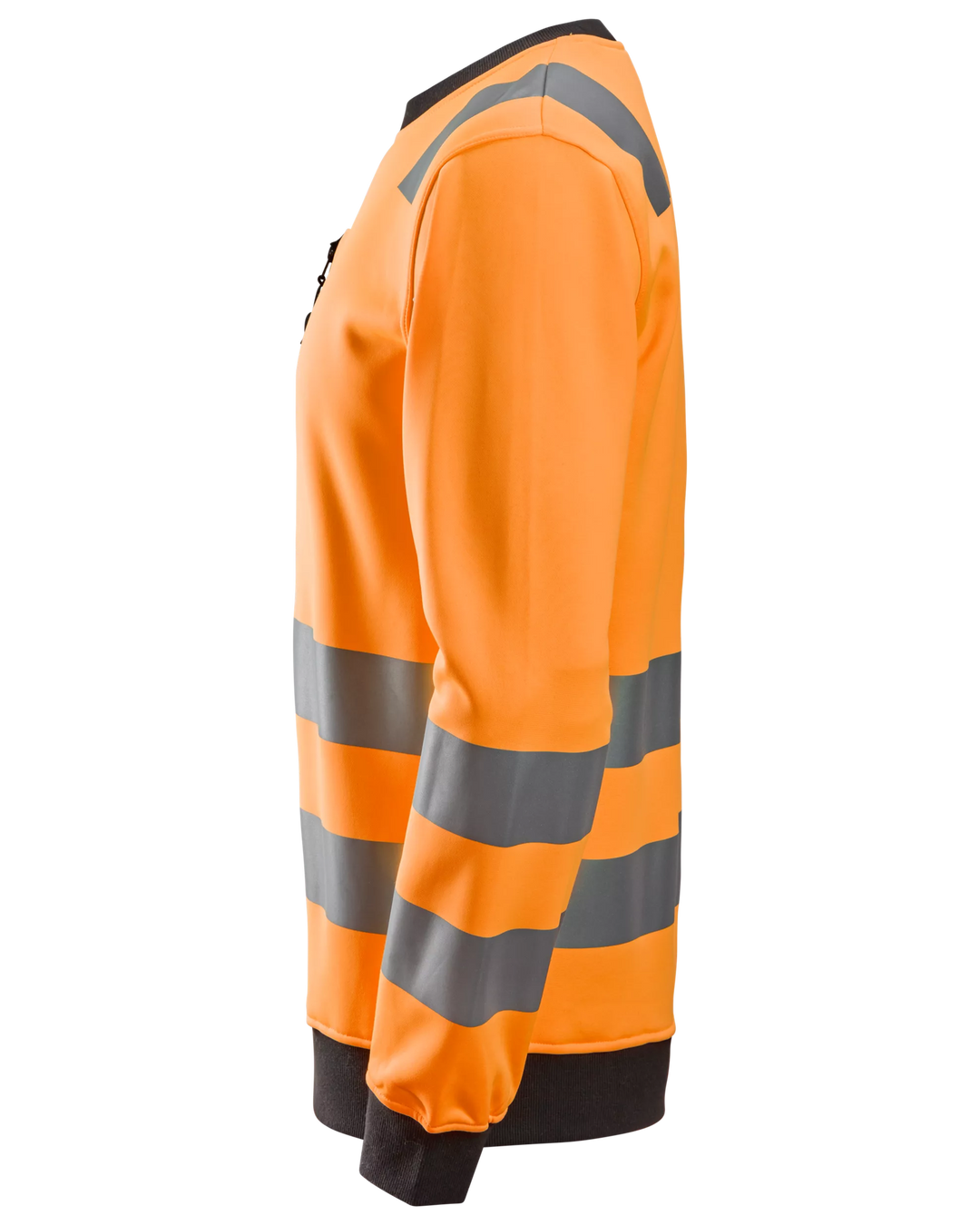 Snickers Hi-Vis Orange, Hi-Vis Class 2/3 Sweatshirt (8037) – left side view