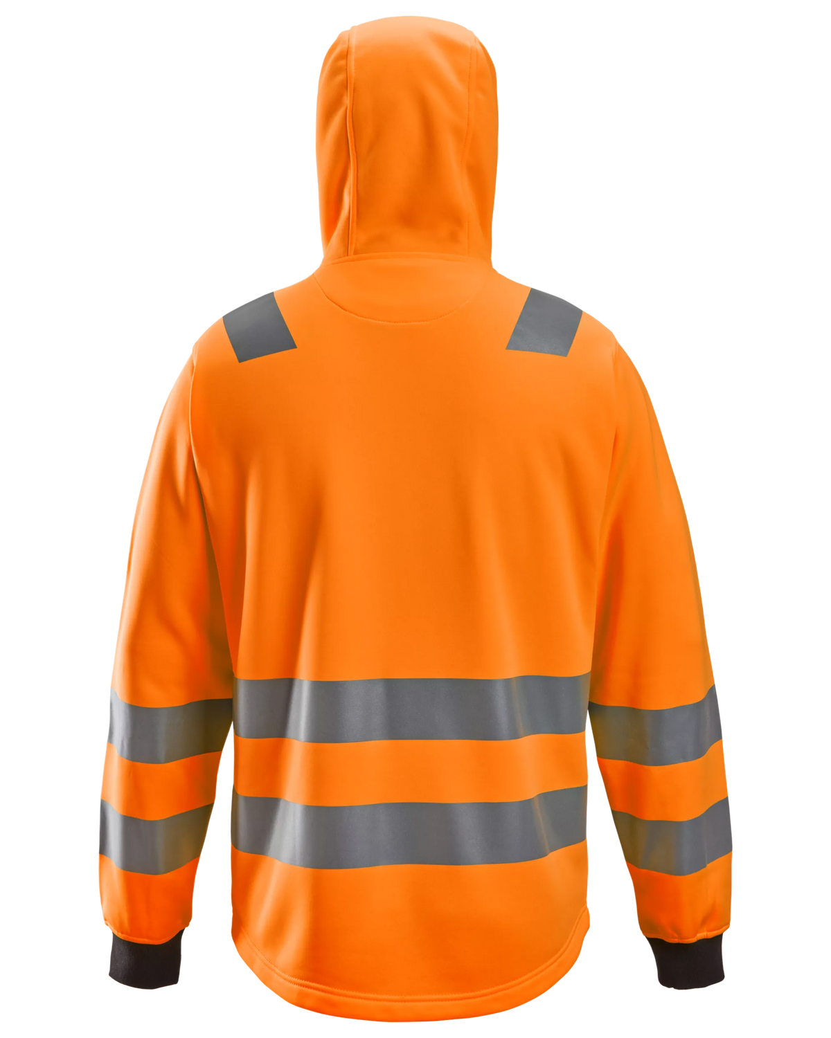 Snickers Hi-Vis Orange, Hi-Vis Class 2/3 Full Zip Hoodie (8039) – back view