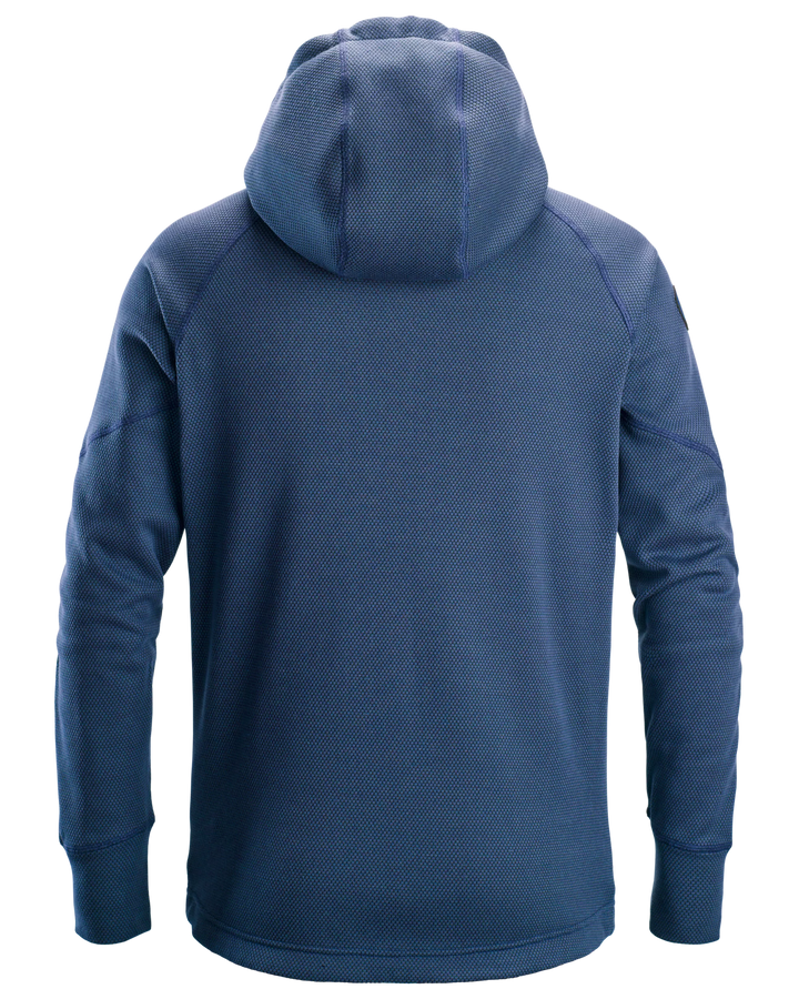 Snickers Deep Blue, FlexiWork Fleece Hoodie (8041) – back view