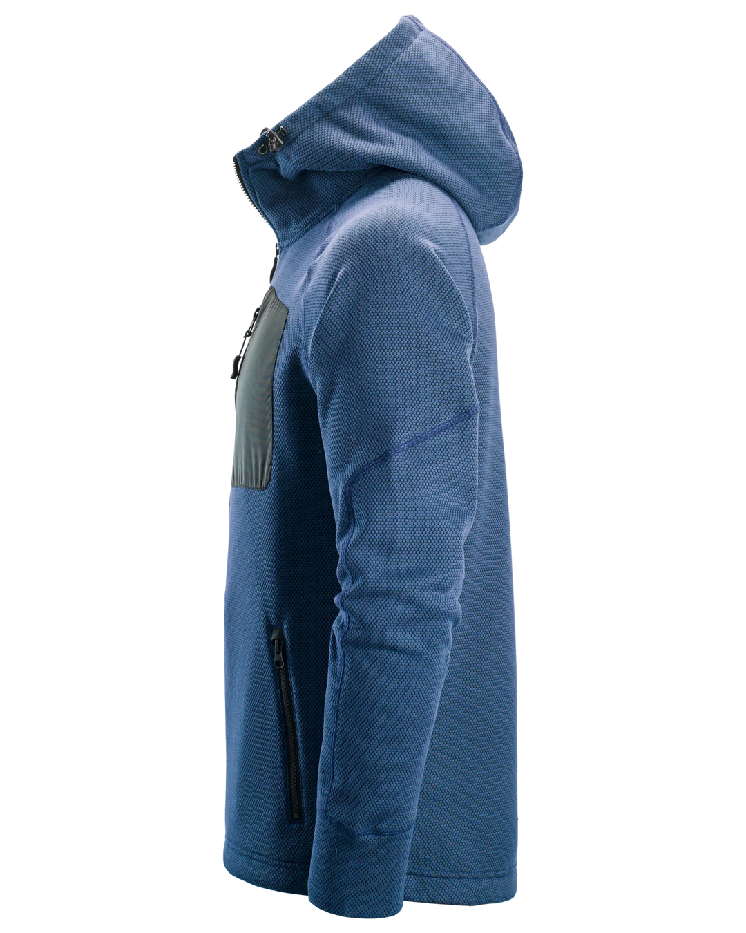 Snickers Deep Blue, FlexiWork Fleece Hoodie (8041) – left side view
