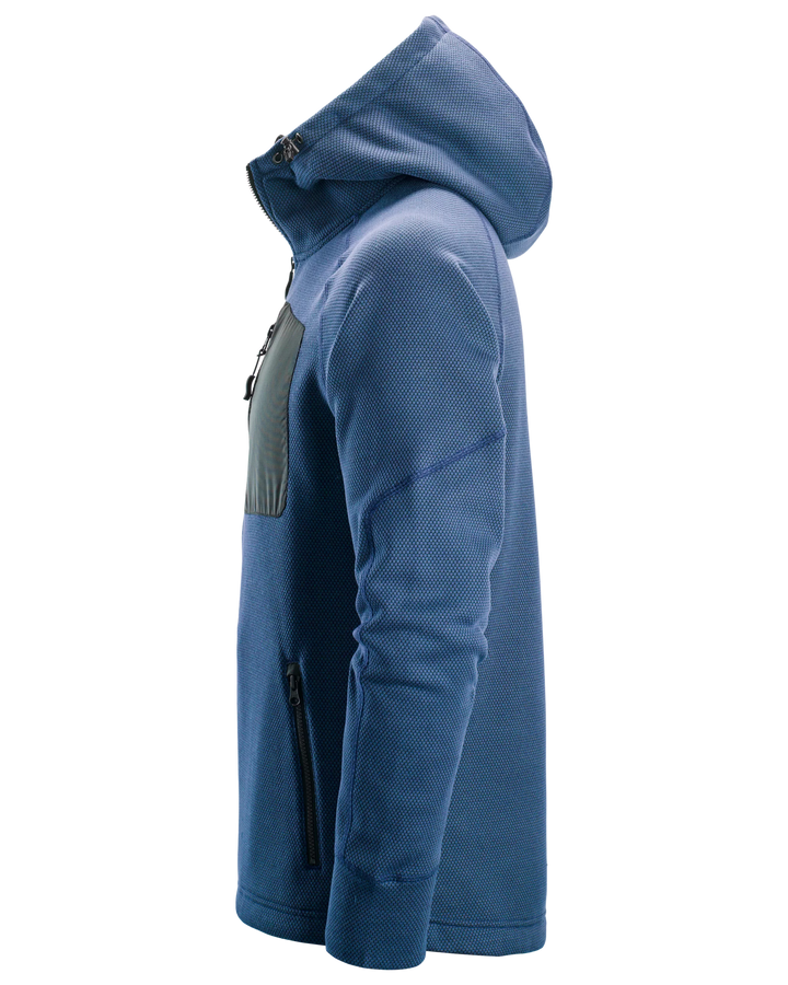 Snickers Deep Blue, FlexiWork Fleece Hoodie (8041) – left side view