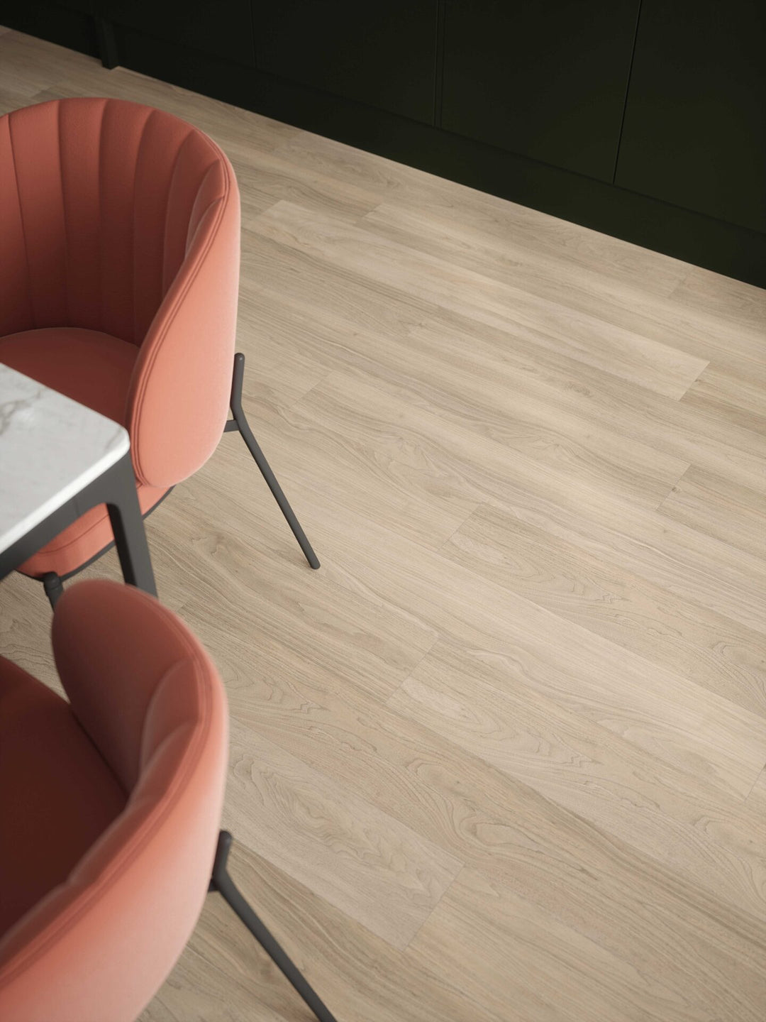 Tartas Oak Plank Aqua 72 12mm AC5 Laminate Flooring installed in a kitchen