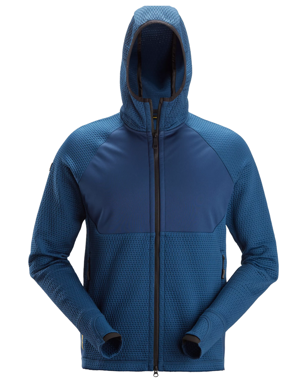 Snickers Deep Blue, FlexiWork Full-Zip Midlayer Hoodie (8405) – front view