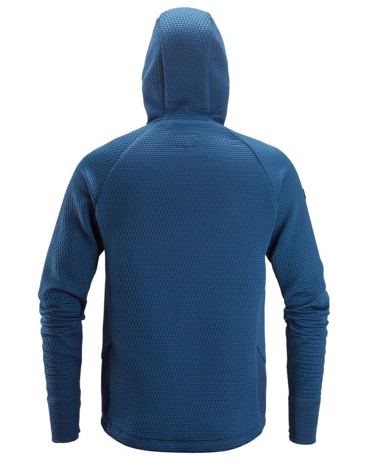 Snickers Deep Blue, FlexiWork Full-Zip Midlayer Hoodie (8405) – back view