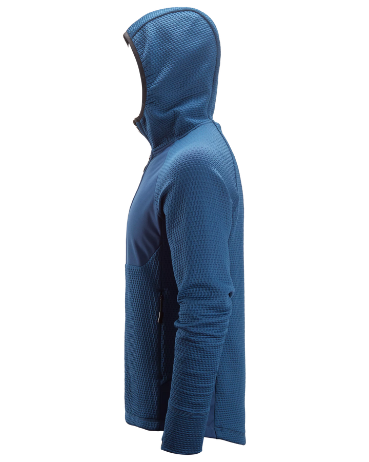 Snickers Deep Blue, FlexiWork Full-Zip Midlayer Hoodie (8405) – left side view