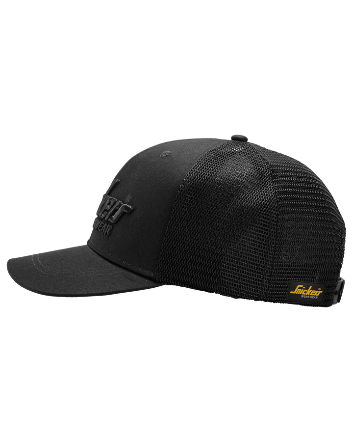 Snickers Black, Trucker Cap (9001) – left side view