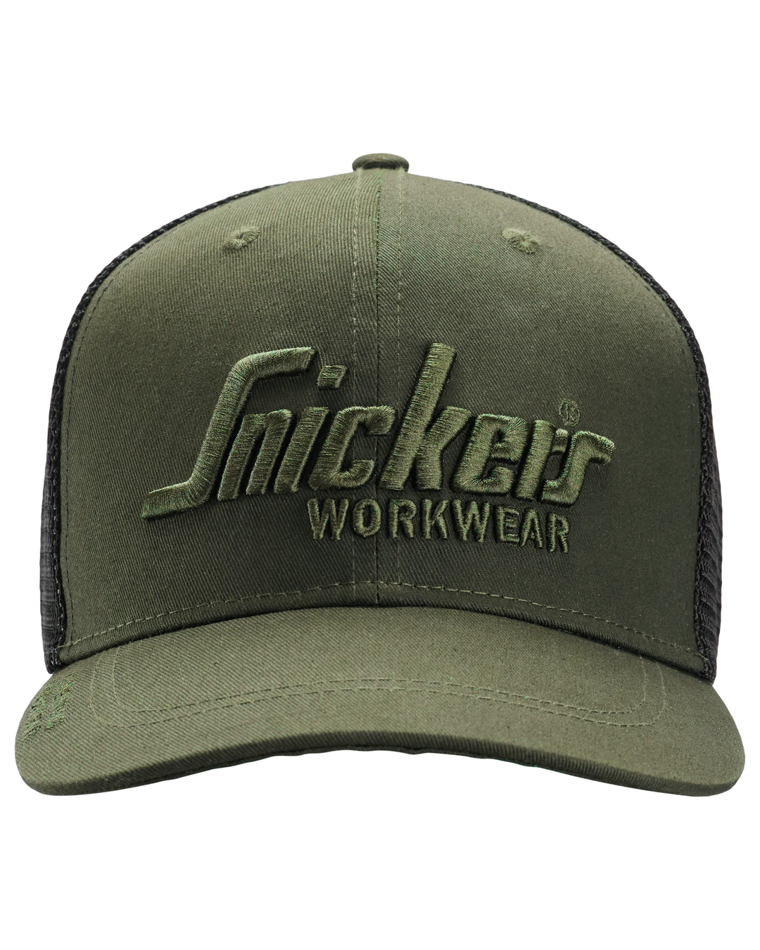 Snickers Khaki Green, Trucker Cap (9001) – front view