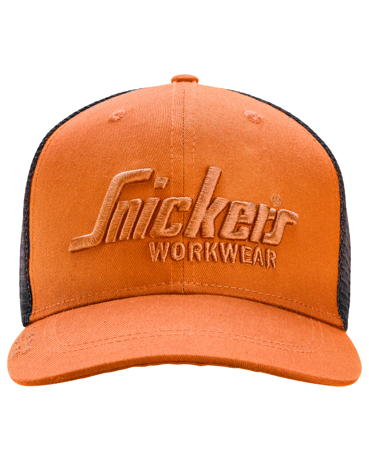 Snickers Warm Orange, Trucker Cap (9001) – front view