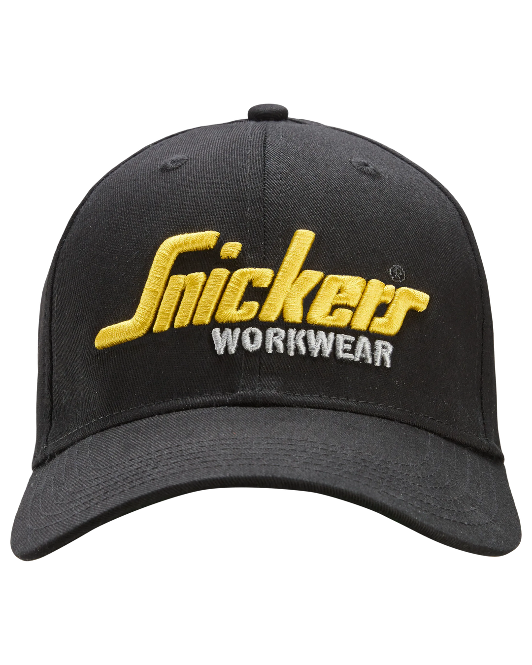 Snickers Black/Black, Flexible Cap (9002) – front view