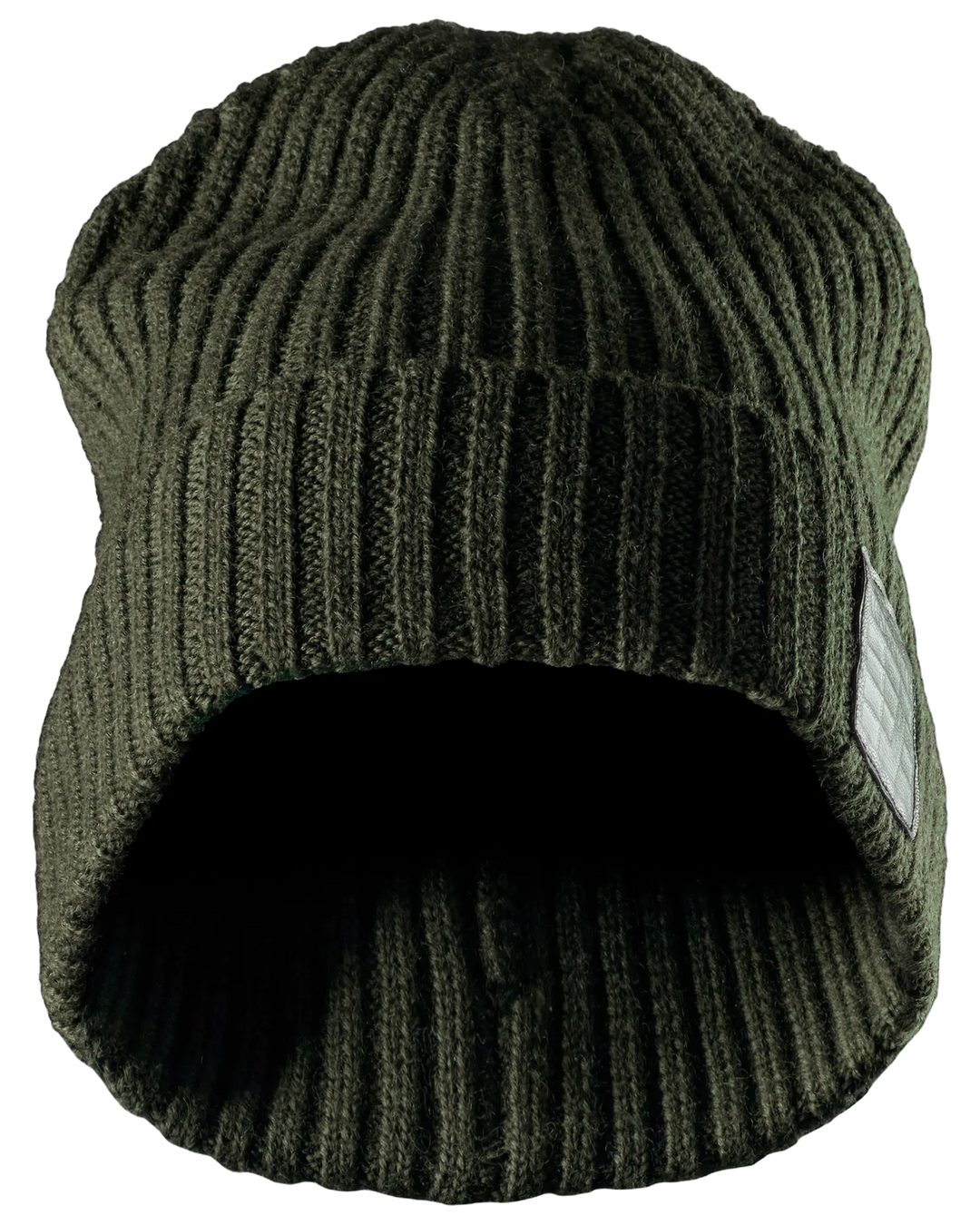 Snickers Khaki Green, Wool Fisherman Beanie (9003) – front view