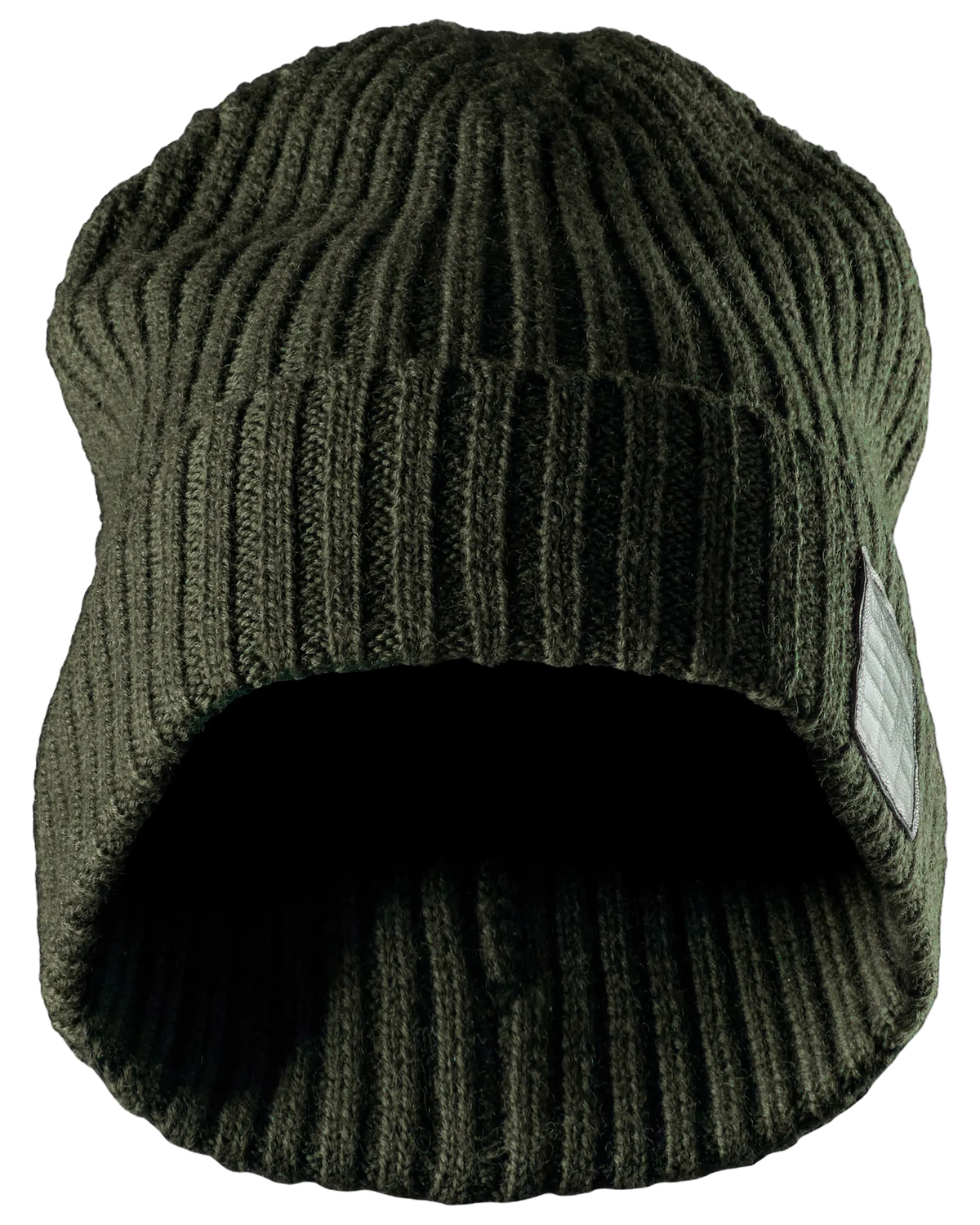 Snickers Khaki Green, Wool Fisherman Beanie (9003) – front view