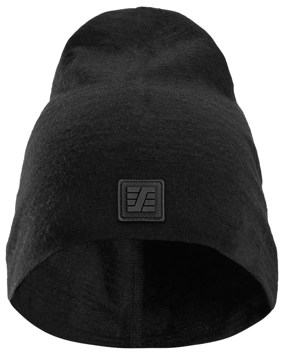 Snickers Black, Merino Wool Beanie (9009) – front view