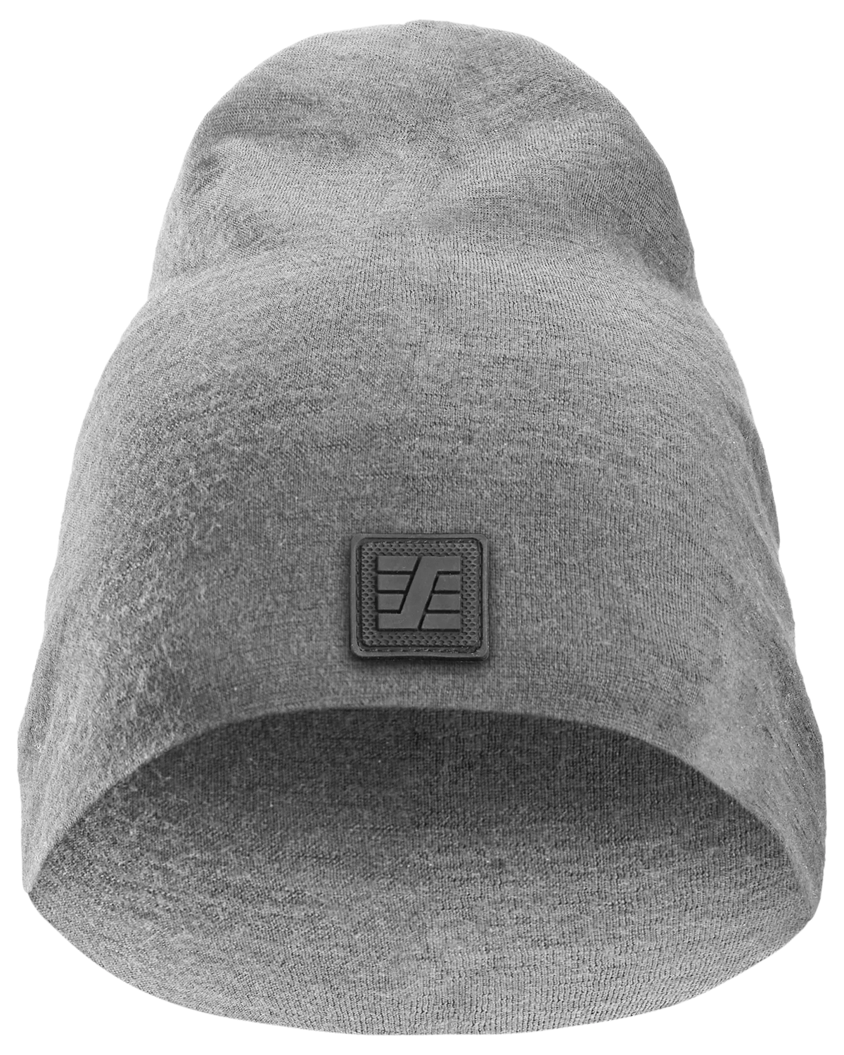 Snickers Grey Melange, Merino Wool Beanie (9009) – front view