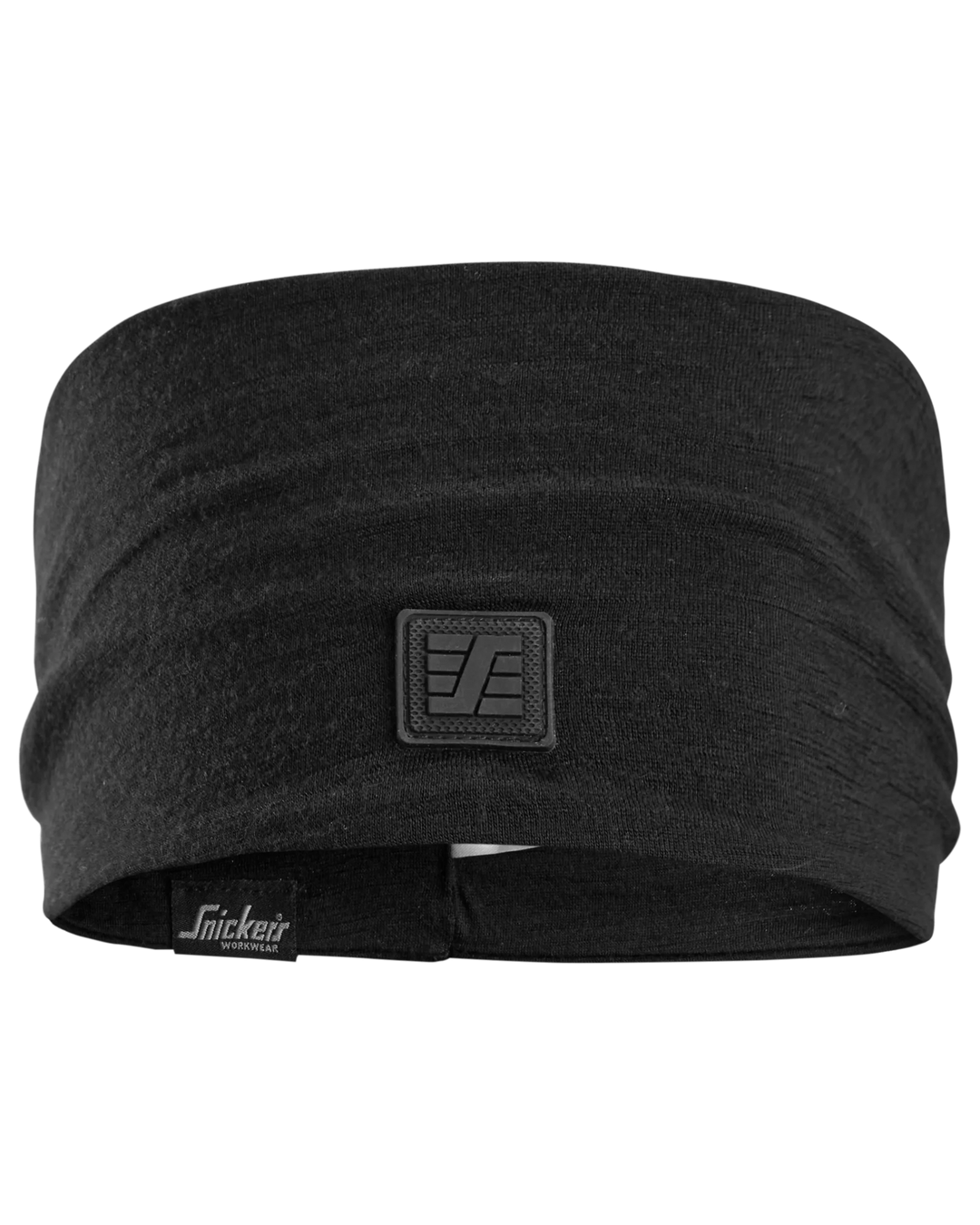 Snickers Black, Merino Wool Headband (9019) – front view