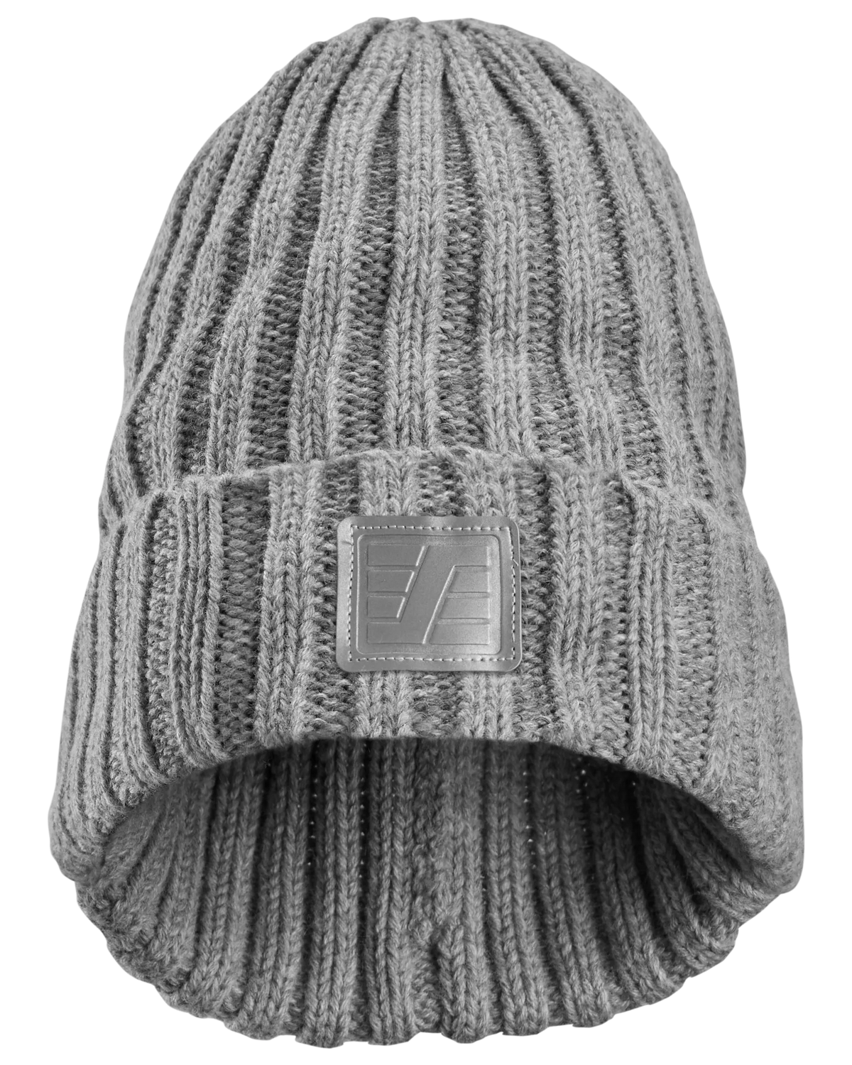 Snickers Grey Melange, Reflective Beanie (9027) – front view