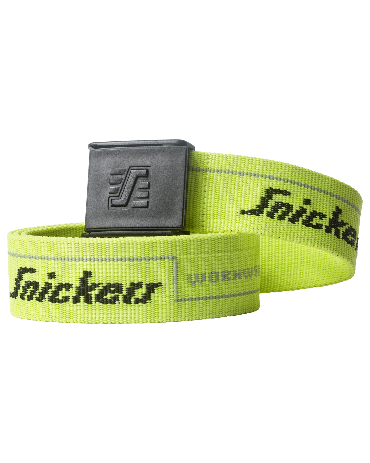 Snickers Hi-Vis Yellow, Logo Belt (9033) – front view