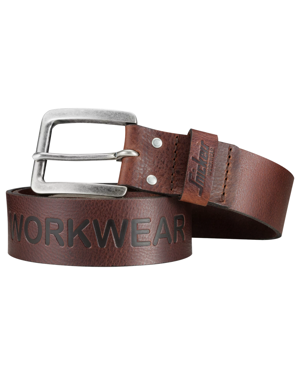 Snickers Chocolate Brown, Leather Belt (9034) – front view