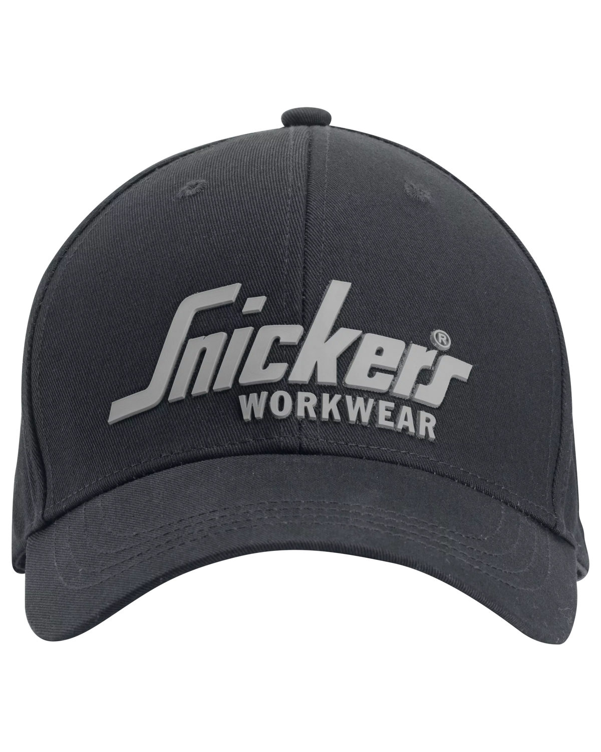 Snickers Black, Logo Cap (9041) – front view