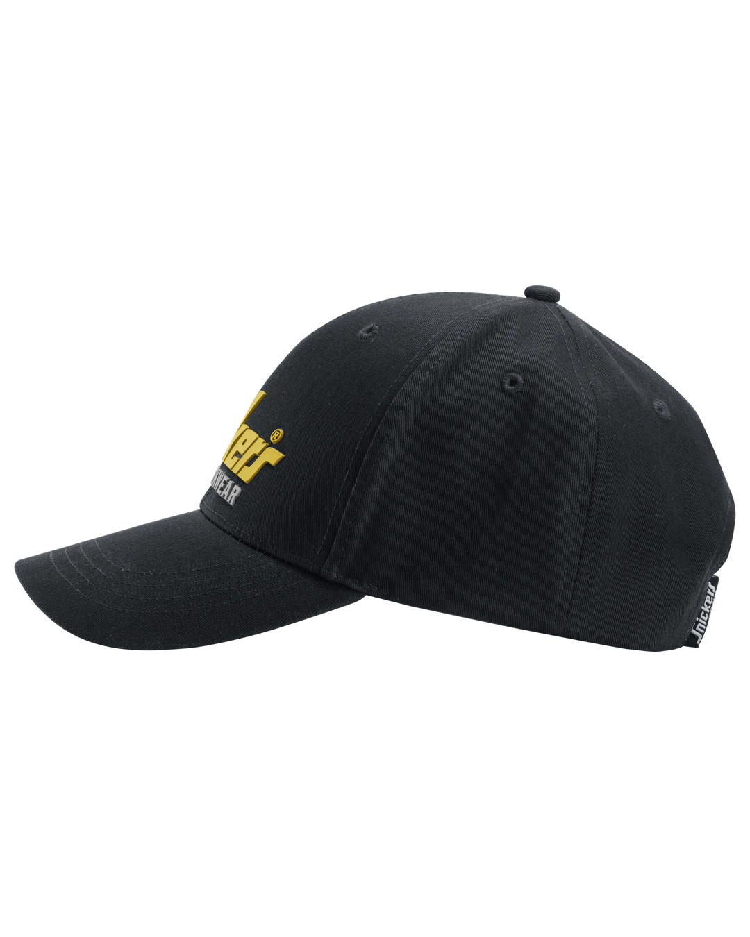 Snickers Black/Yellow, Logo Cap (9041) – left side view