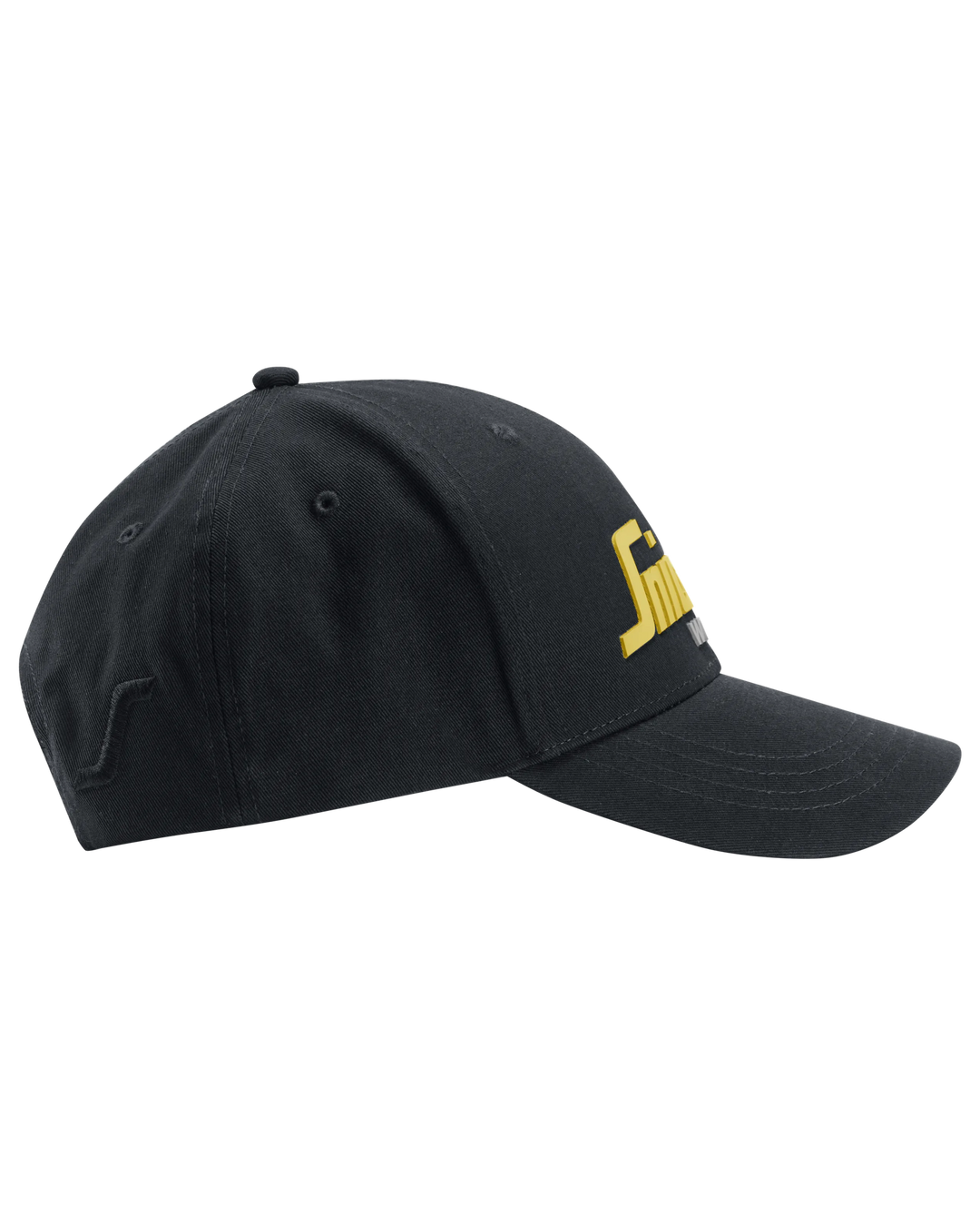Snickers Black/Yellow, Logo Cap (9041) – right side view