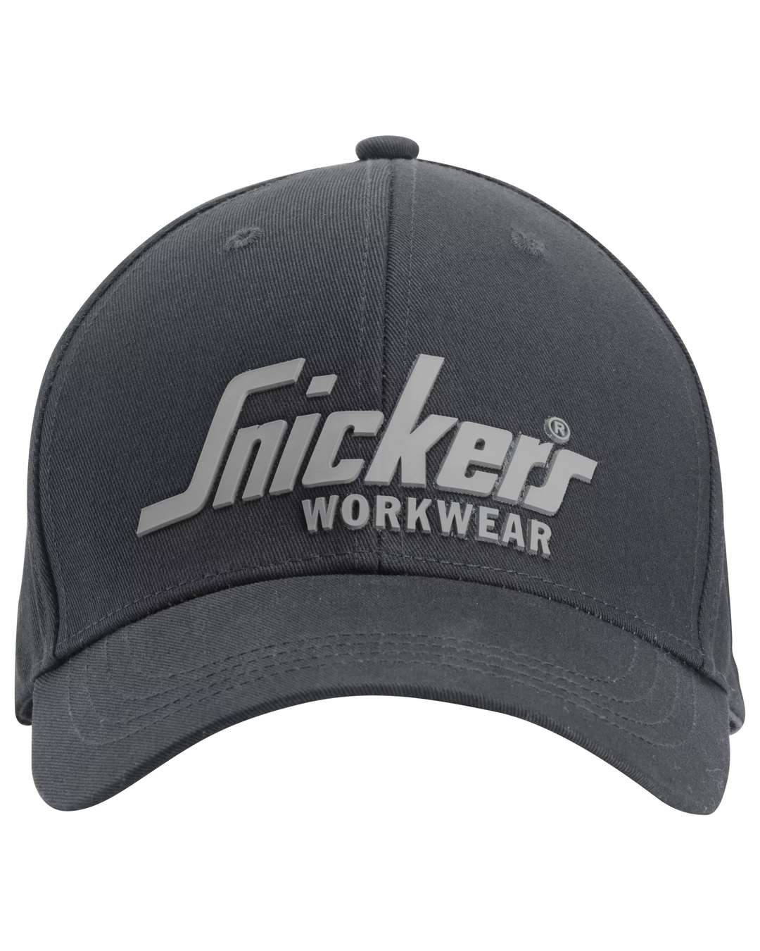 Snickers Steel Grey, Logo Cap (9041) – front view