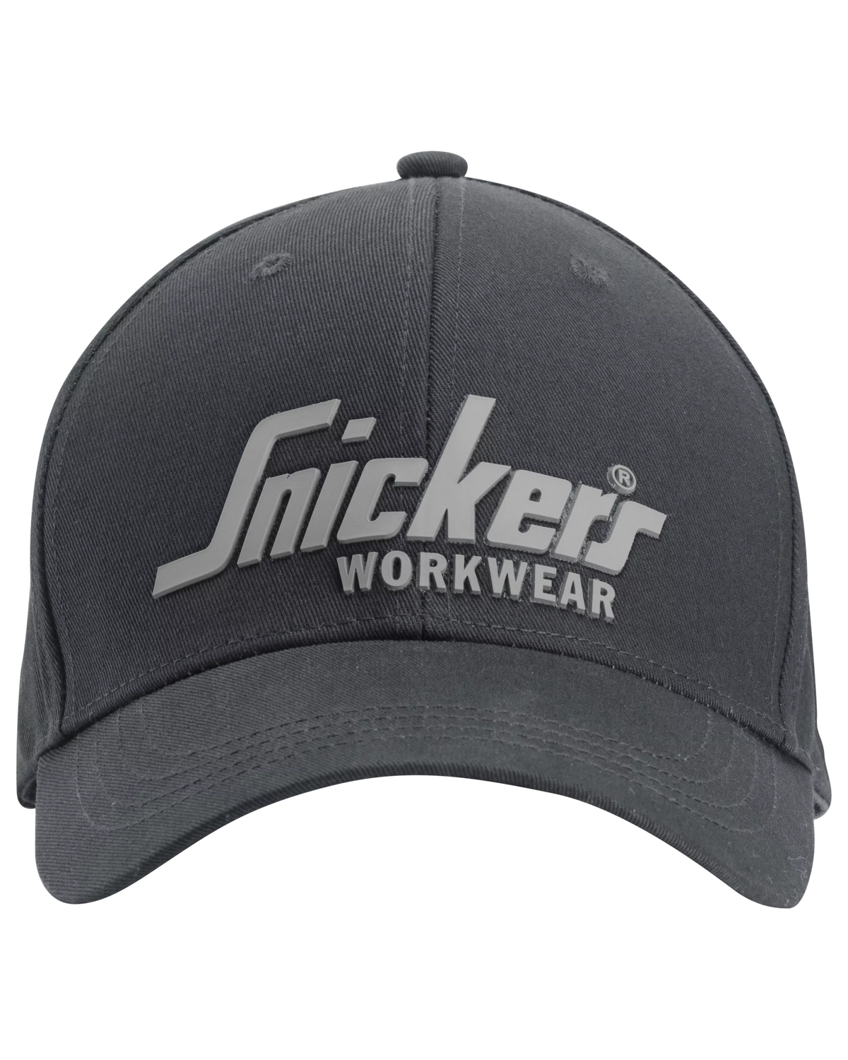 Snickers Steel Grey, Logo Cap (9041) – front view