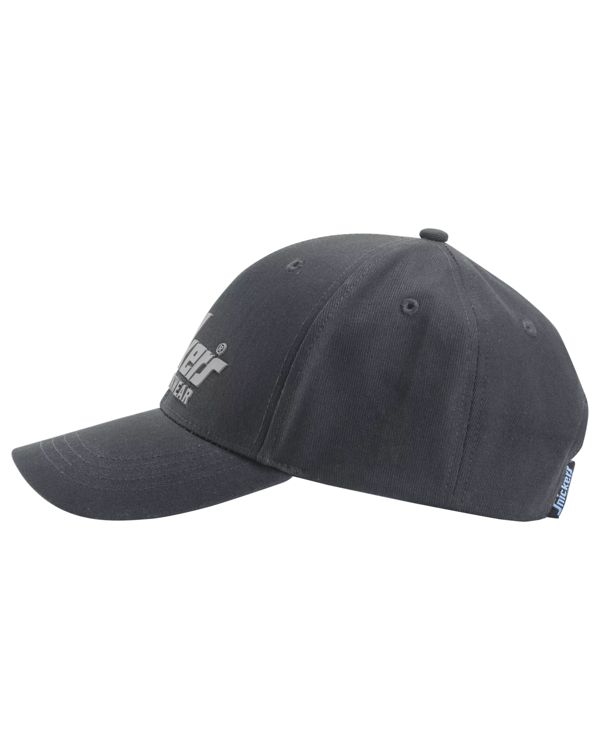 Snickers Steel Grey, Logo Cap (9041) – left side view