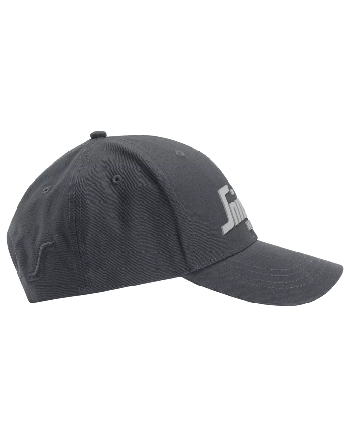 Snickers Steel Grey, Logo Cap (9041) – right side view