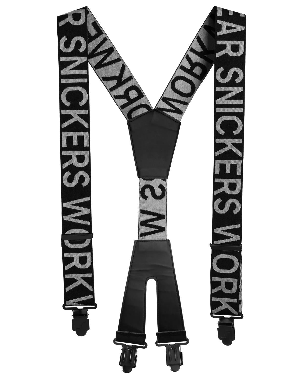 Snickers Black/Steel Grey, Logo Braces (9064) – front view