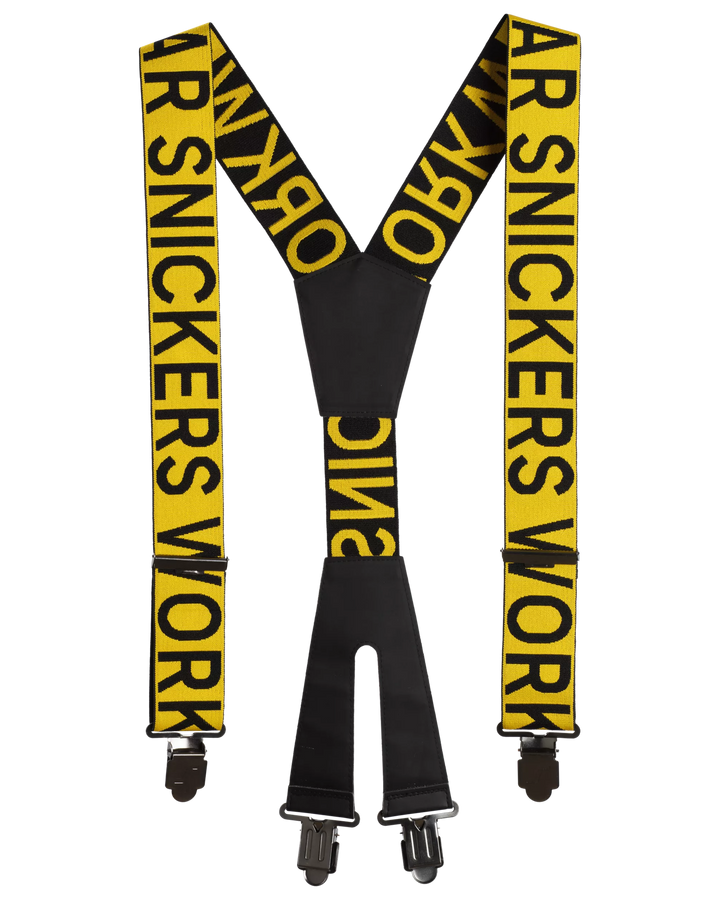 Snickers Yellow, Logo Braces (9064) – front view