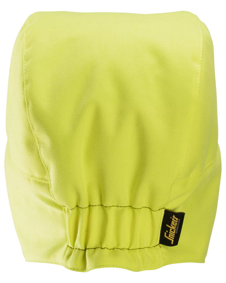 Snickers Hi-Vis Yellow, ProtecWork Shell Cap (9066) – back view
